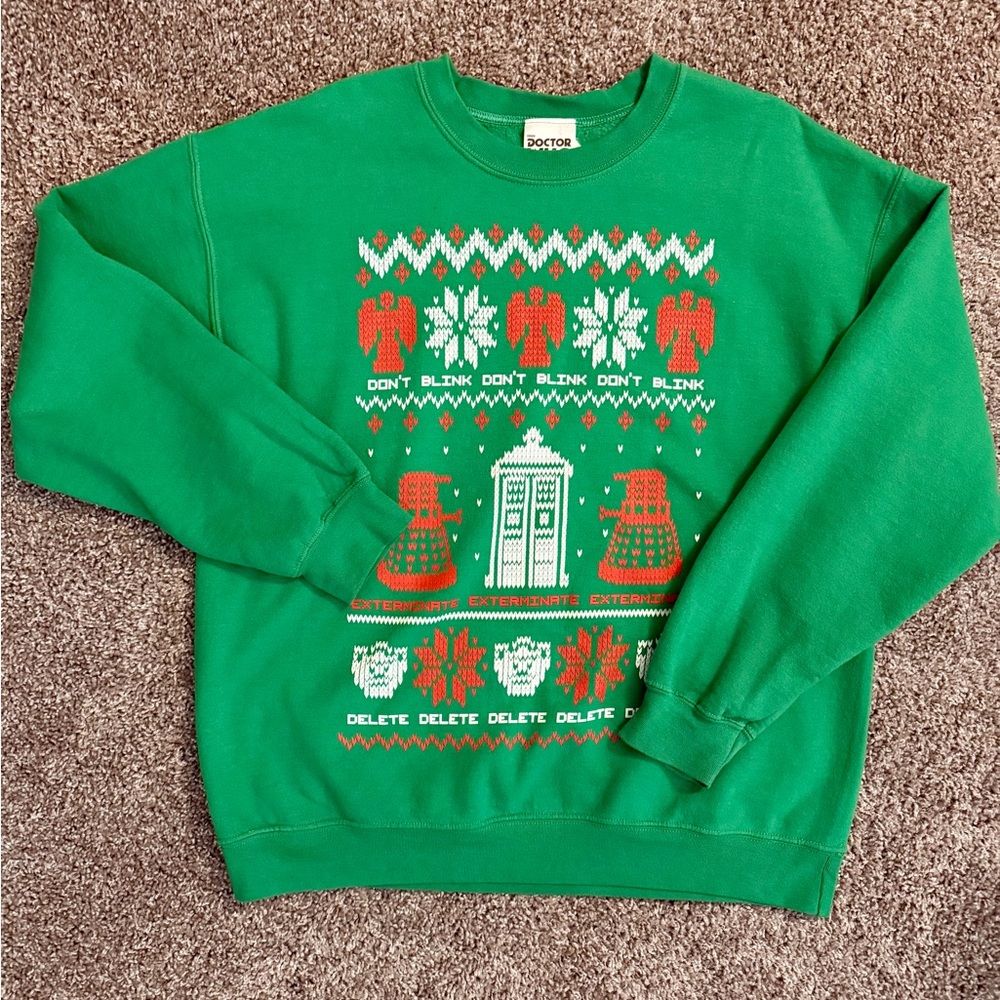 Dr. Who Christmas Sweatshirt
